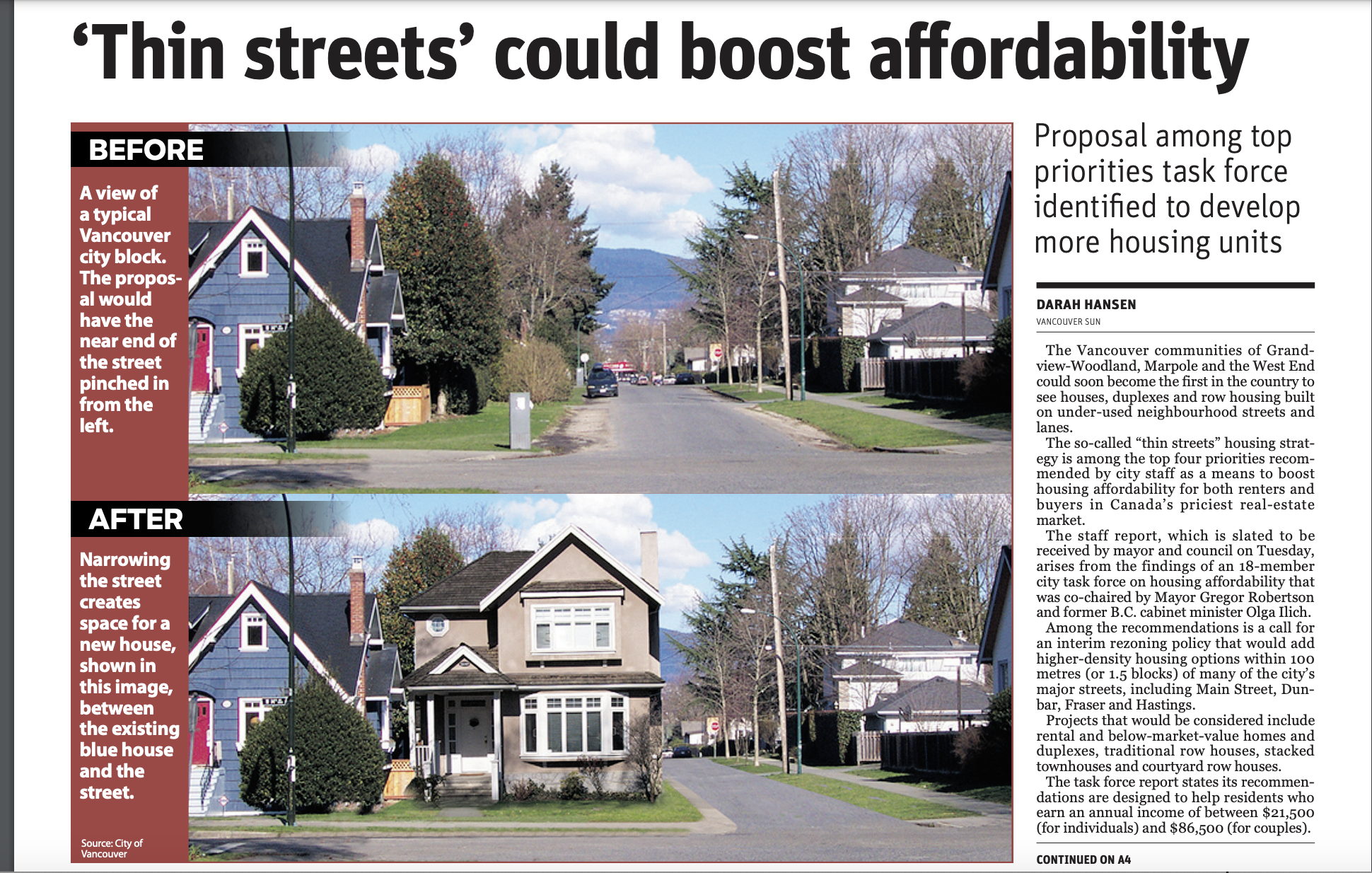 《太阳报》来信：可行的“狭窄街道住房策略”是朝着可负担性迈出的经济稳健的一步